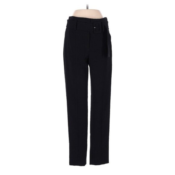 Theory Belt Cigarette Pants 2 Black Admiral Crepe J0809222 - Picture 1 of 4
